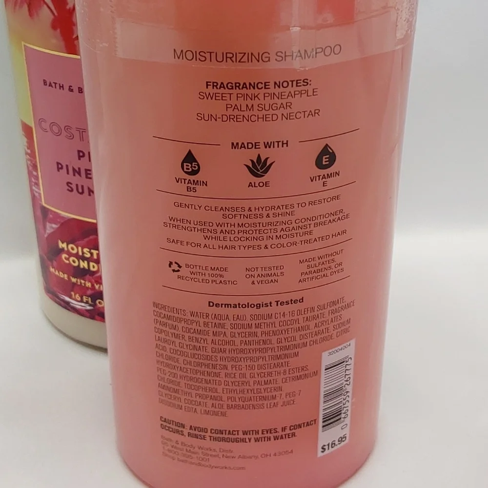 Bath & Body Works Pink Pineapple Sunrise Shampoo and Conditioner Set - Picture 9 of 16